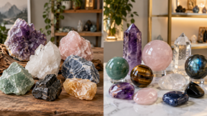 Raw vs Polished Crystals